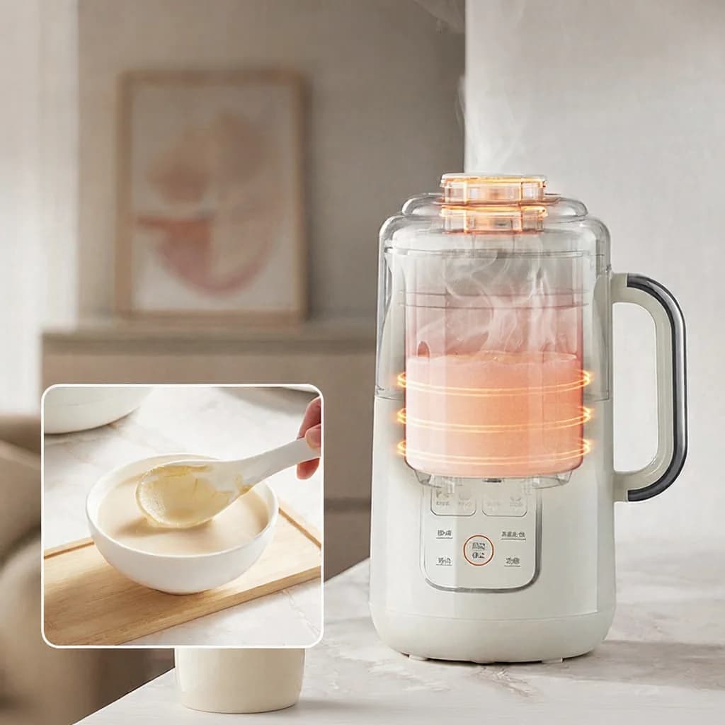Blender do mleka sojowego 1.2L z podgrzewaniem i stalowym wkładem