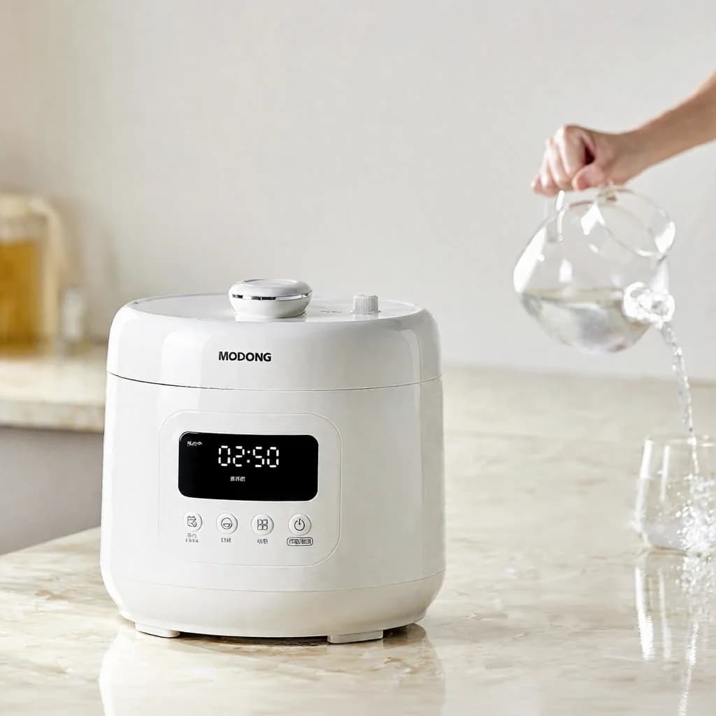 4L Elektryczny szybkowar z powłoką ceramiczną, 800W, sterowanie dotykowe