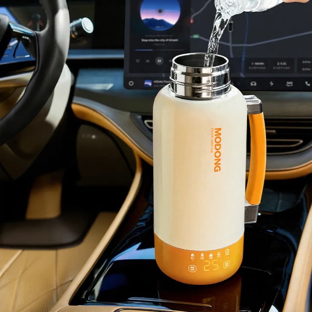 Przenośny elektryczny kubek podróżny z automatycznym wyłączaniem