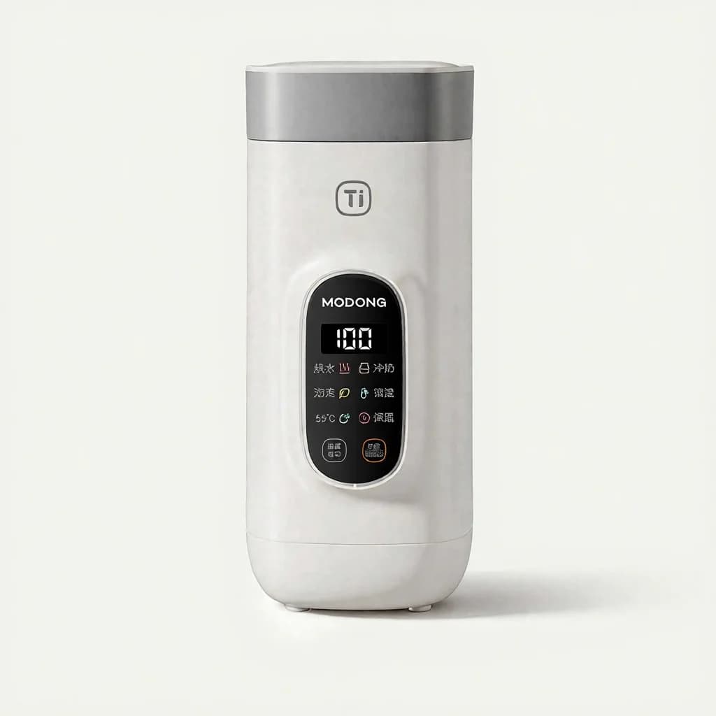 Tytanowy elektryczny kubek podróżny do podgrzewania wody, 650ml, 220V