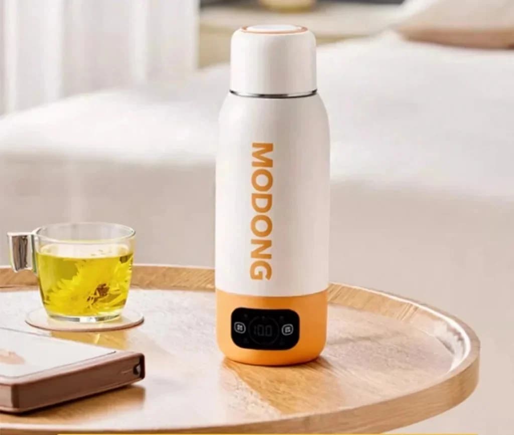 Przenośny elektryczny kubek turystyczny 600ml, wkład ze stali nierdzewnej 316