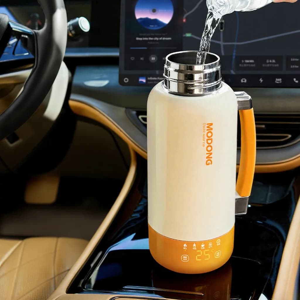 Przenośny elektryczny kubek podróżny z automatycznym wyłączaniem