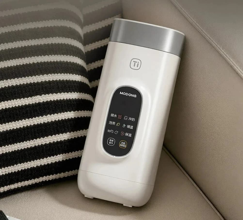 Tytanowy elektryczny kubek podróżny do podgrzewania wody, 650ml, 220V