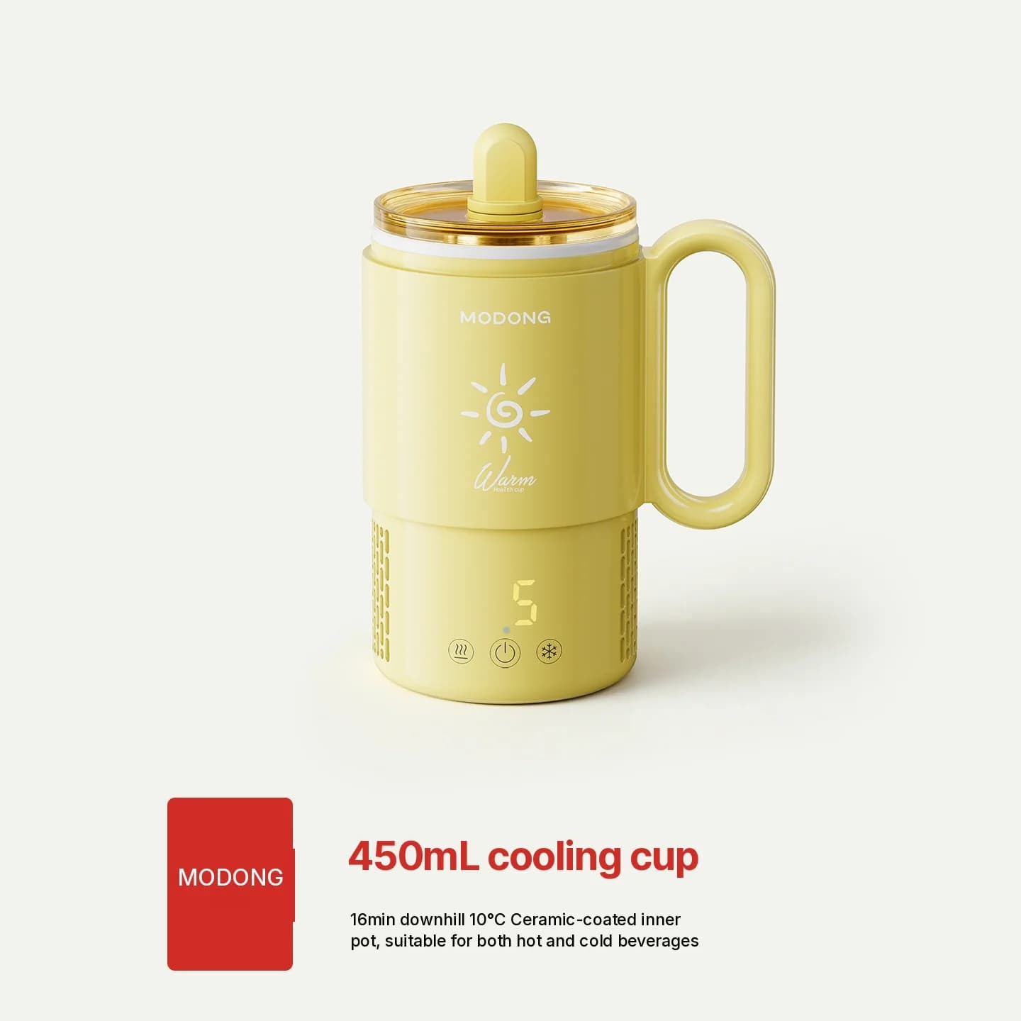 Mini kubek chłodząco-grzewczy 450mL 36W sterowanie dotykowe