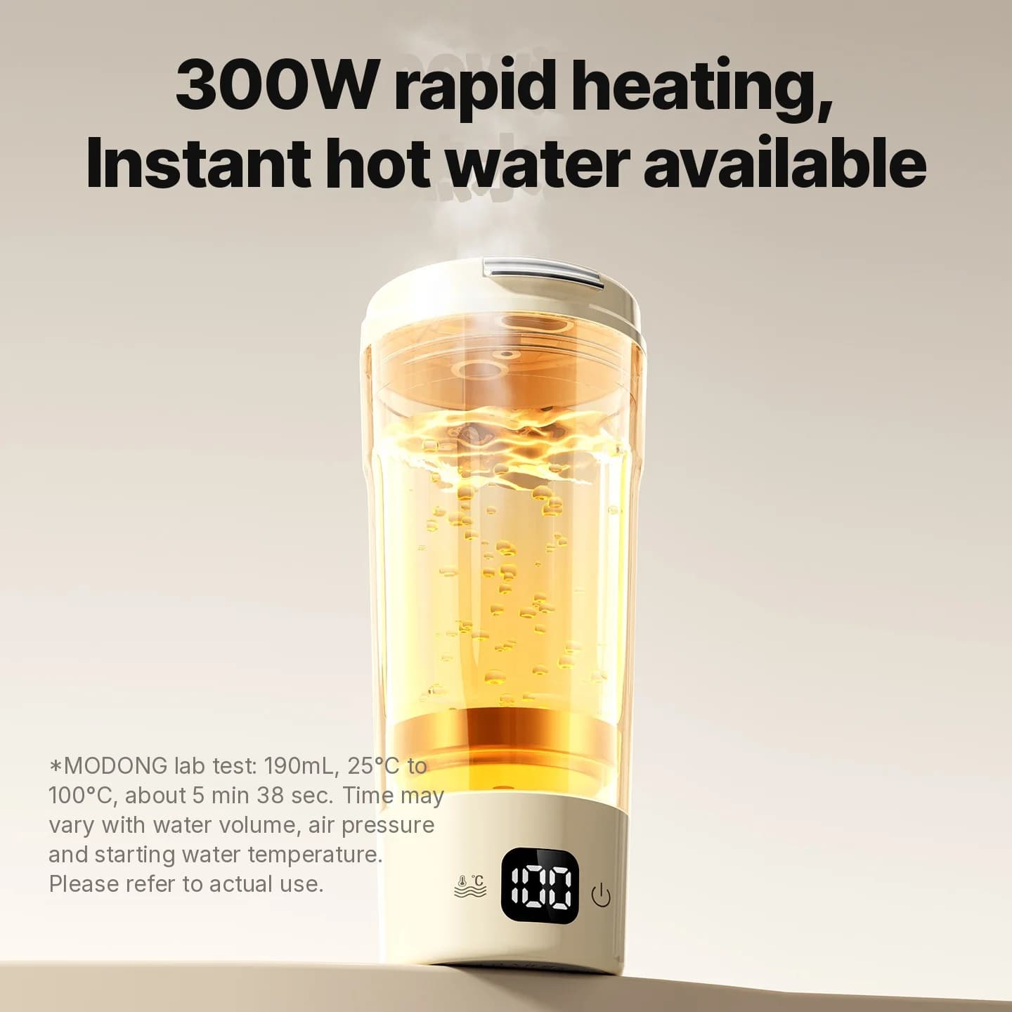 Przenośny elektryczny kubek grzewczy, 400 ml, 7 ustawień temperatury
