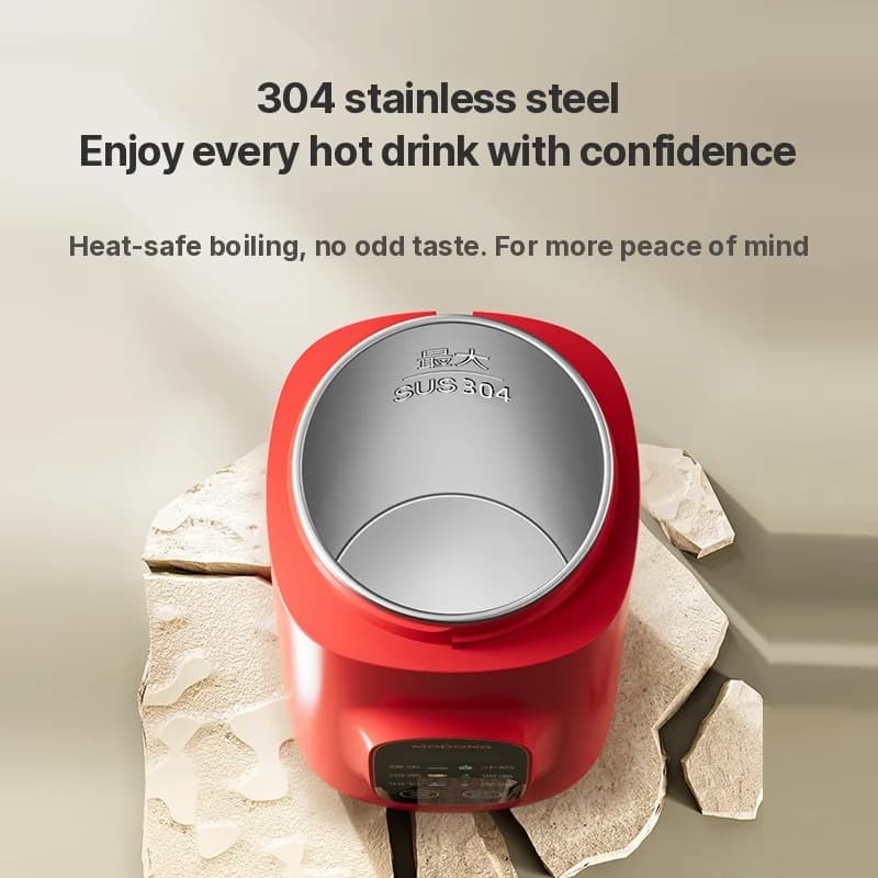 Przenośny elektryczny kubek grzewczy do wody 650ml 304 Liner 220V