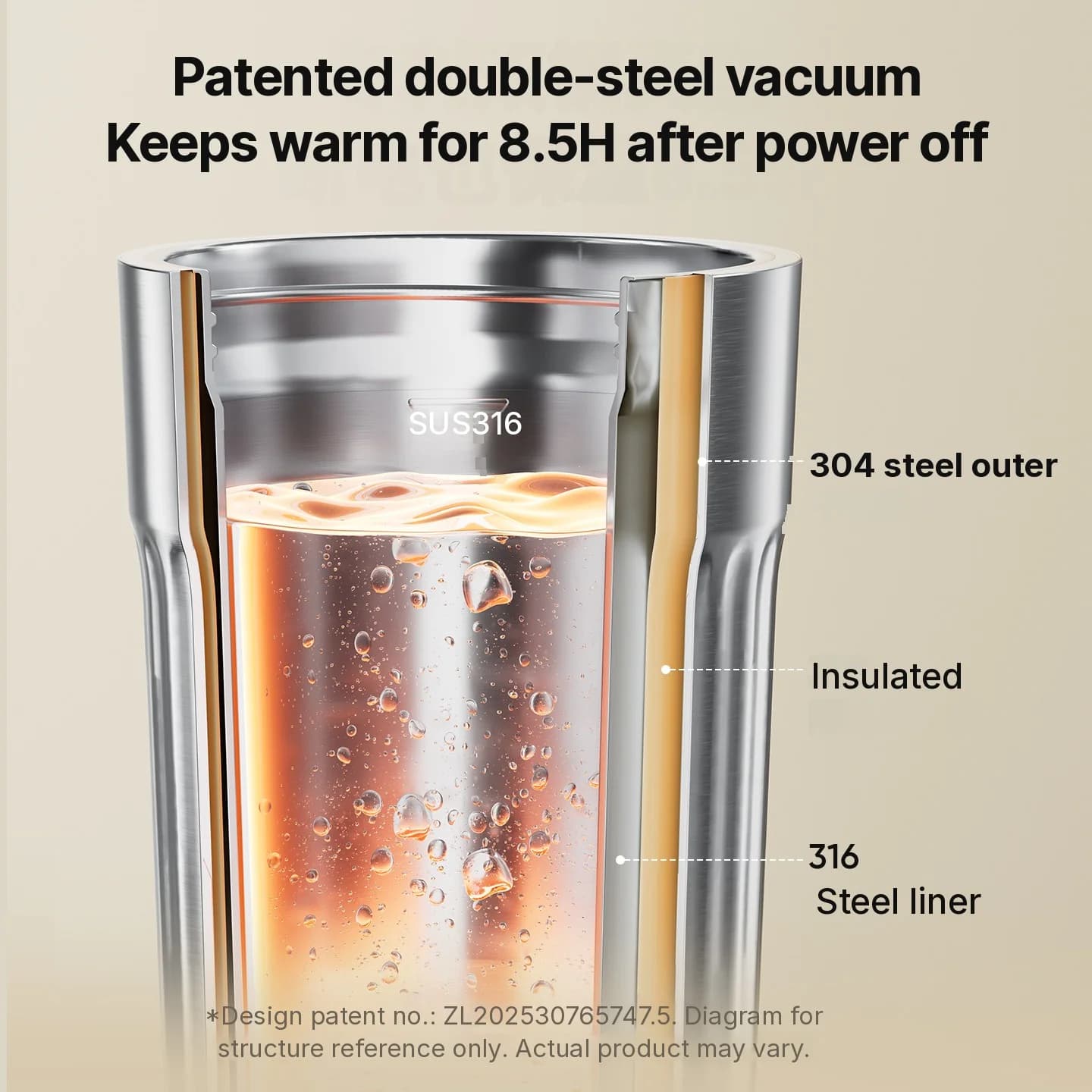 Przenośny elektryczny kubek grzewczy, 400 ml, 7 ustawień temperatury