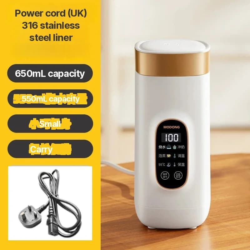 Przenośny elektryczny kubek grzewczy 650ml z wkładem 304 lub 316