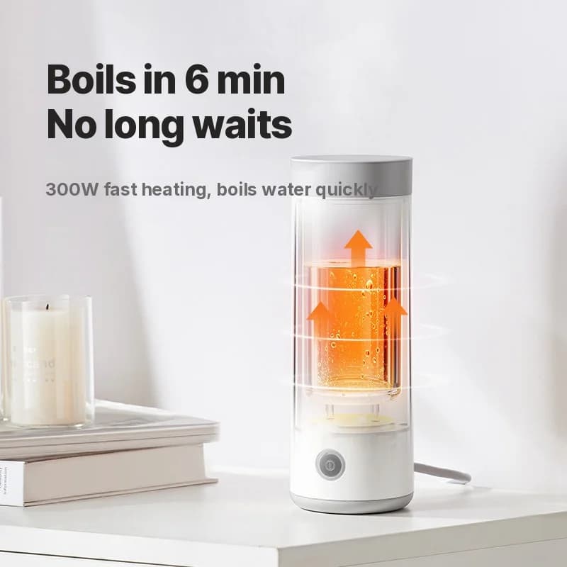 Przenośny elektryczny kubek grzewczy 304 stal nierdzewna 300ml 220V