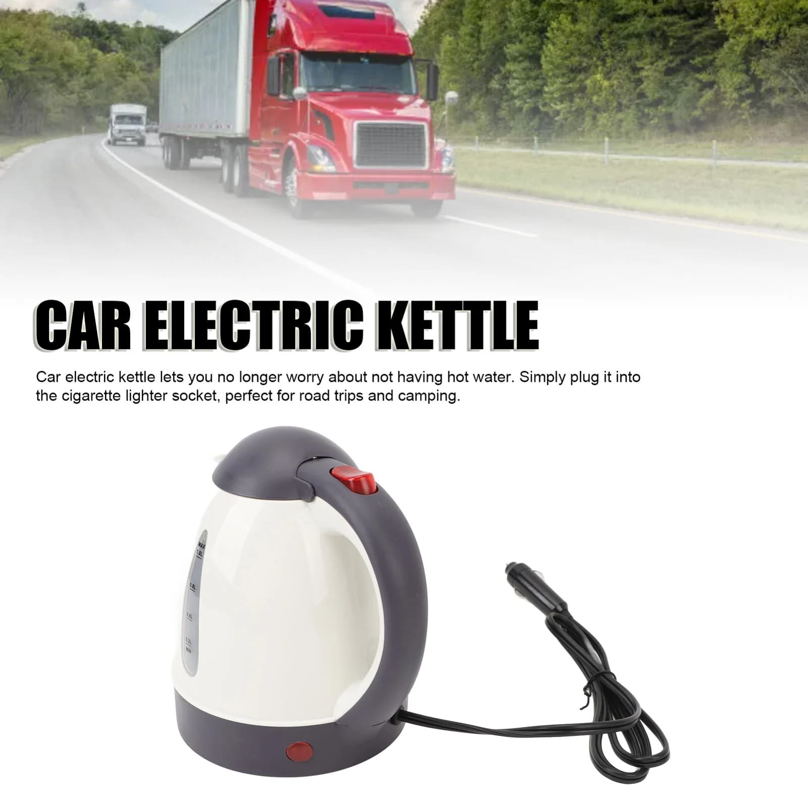 Elektryczny czajnik samochodowy 1L 12V/24V