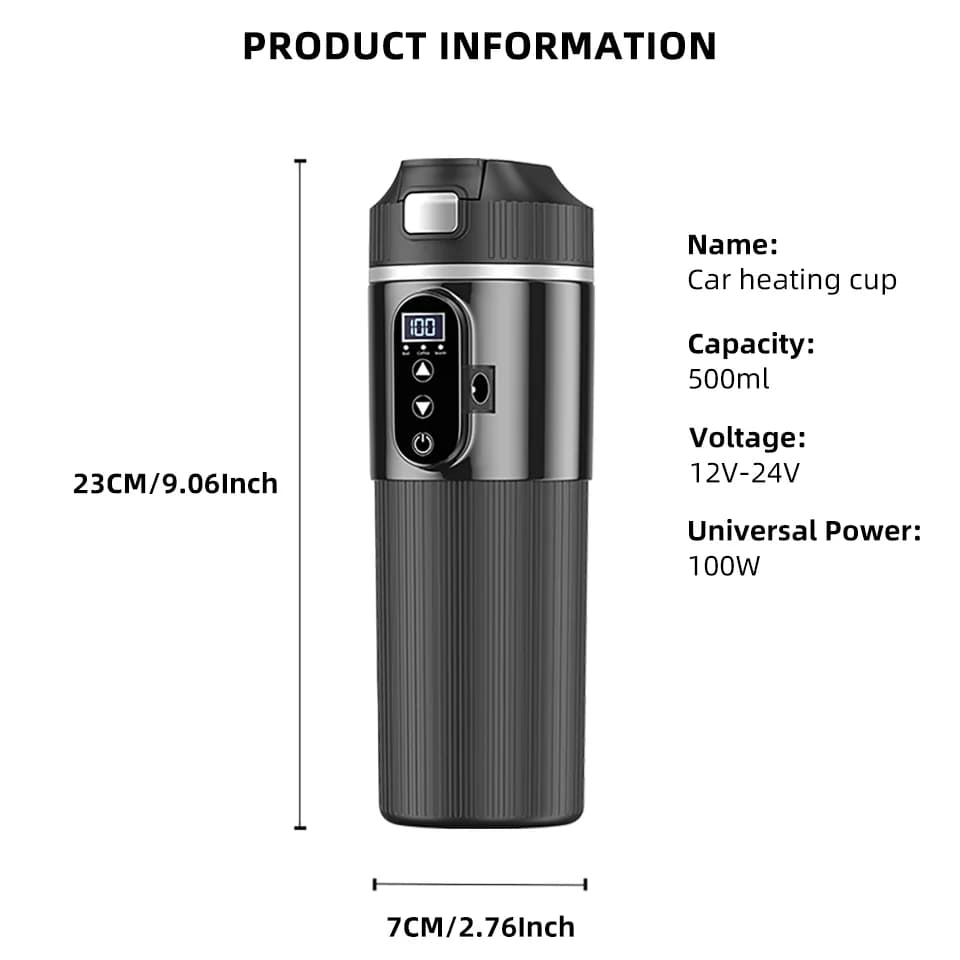 Elektryczny kubek grzewczy 500ml 12V/24V