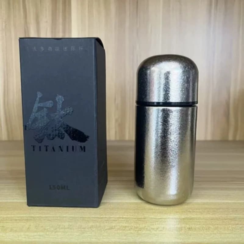 150ml Kieszonkowy termos z czystego tytanu
