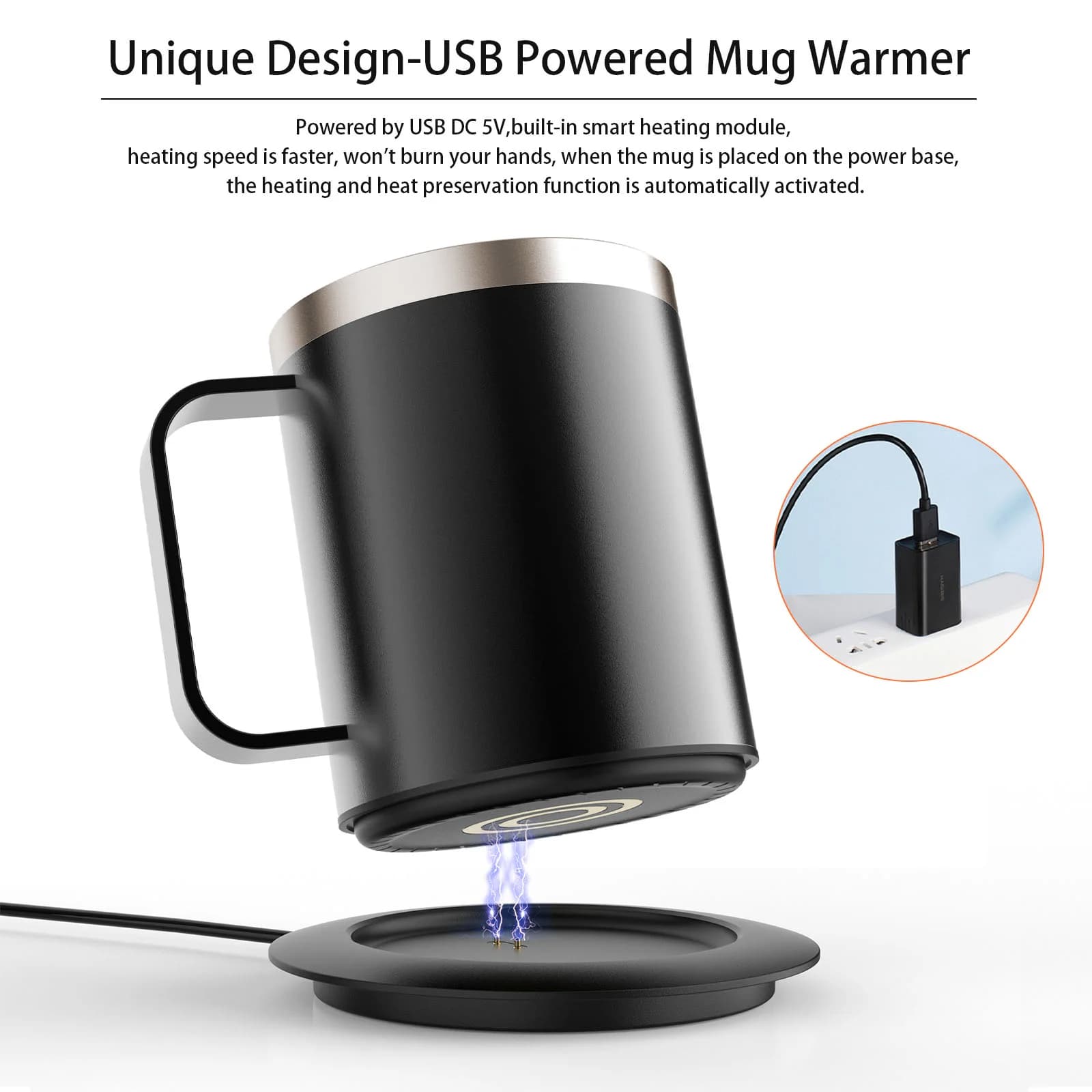 Podgrzewany kubek do kawy USB 12oz