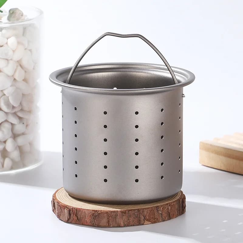 450ml Kubek z zaparzaczem do herbaty z czystego tytanu